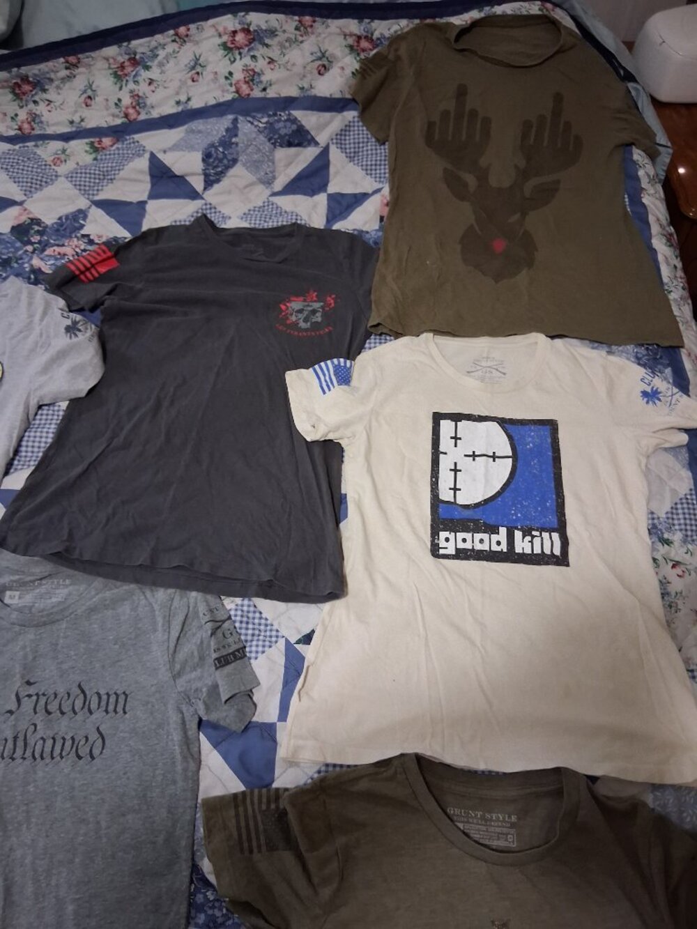 Lot of 10 Women's med club grunt style shirts. - Picture 2 of 7